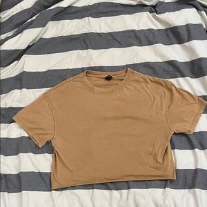 Wild Fable Tan Crew Neck Tee